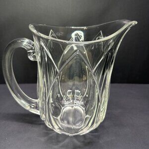 Vtg Cristal D'Arques Durand Pompano Tulip Water Pitcher Crystal Glass France 8"